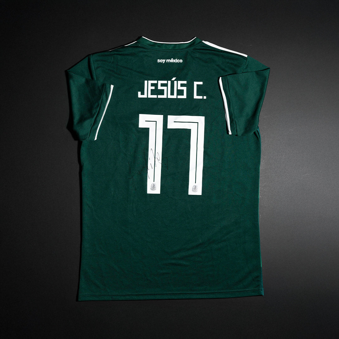 Jersey Firmado Tecatito Corona - México Mundial 2018